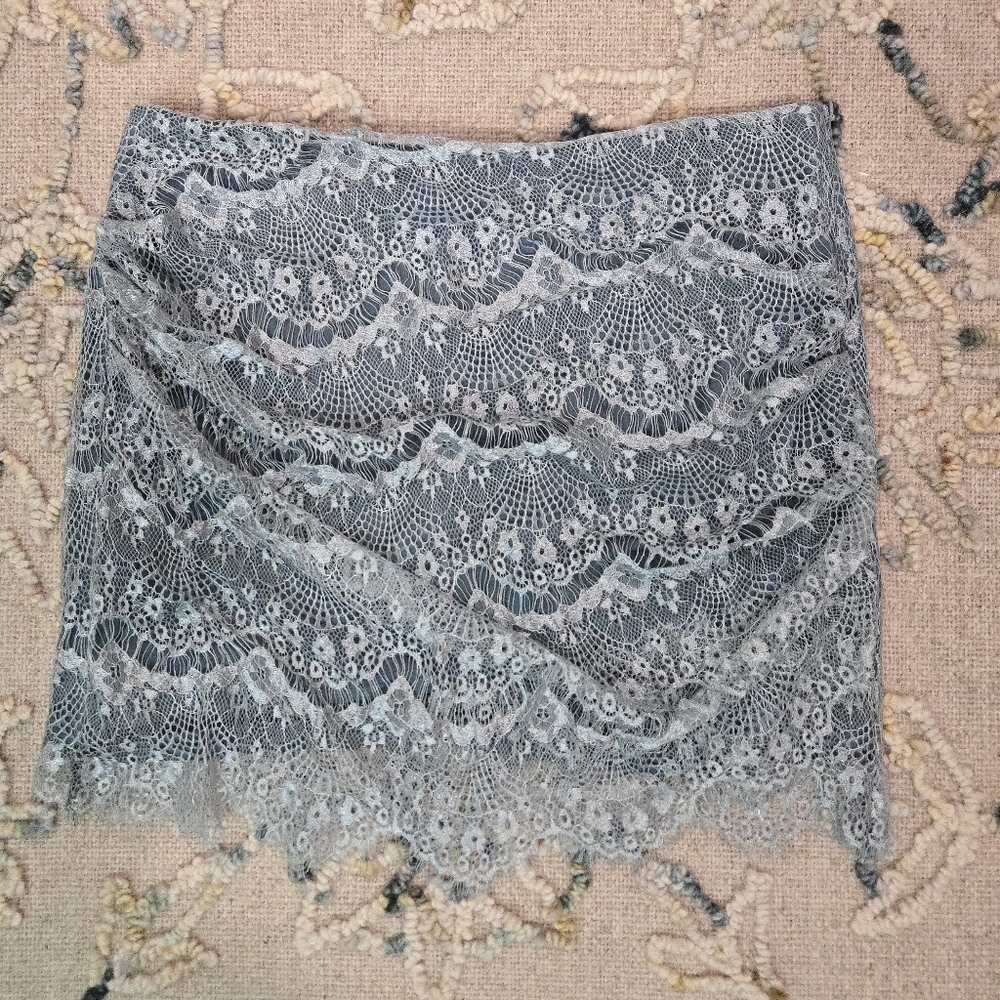 Free People Stretch Lace Skirt